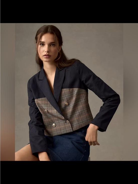 Jason Wu Jackets & Blazers - NWT Jason WU -Panel Navy Cropped Blazer - Women's Jacket